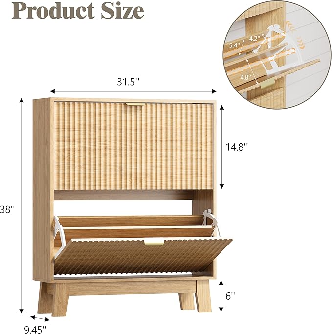Shoe Cabinet Storage for Entryway - Image 2