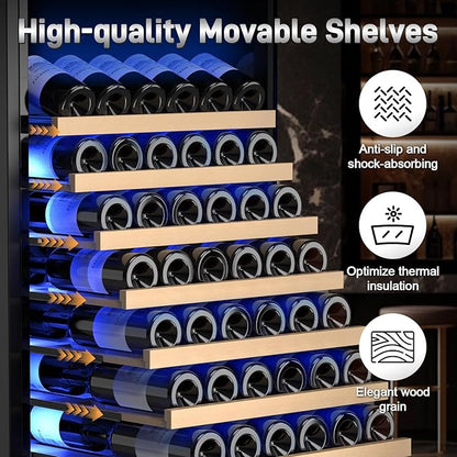 Wine Cooler-Wine Refrigerator 24 Inch Wide Large Freestanding/Built in Wine - Image 3