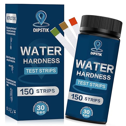 Water Hardness Test Kit-150 Strips Water Quality Testing by DIPSTIK