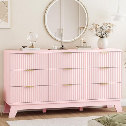 Xixini Fluted Dresser for Bedroom by Xixini