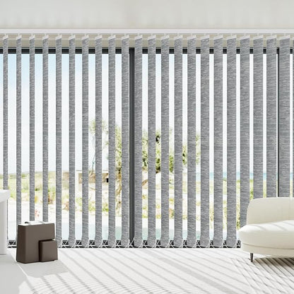 Blindify Motorized Vertical Blinds, Light Filtering Sliding Door Shades - Image 2