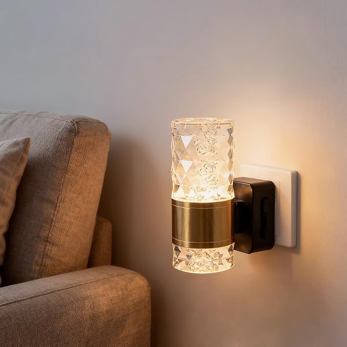 HSPRODGD Night Lights Plug into Wall, 2 Pack 3000K Dimmable LED Night Light - Image 4