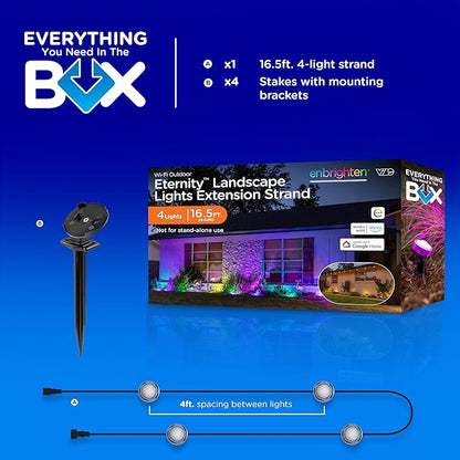 Enbrighten Vibe Eternity Garden Lights, Extension Only, Not - Image 7