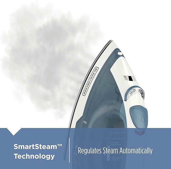 BLACK+DECKER Easy Steam IR40V Compact Iron & IR1350S Professional Steam Iron - Image 3