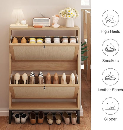AVZEAR Narrow Shoe Storage Cabinet - Image 4