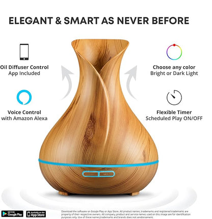 Smart WiFi Wireless Essential Oil Aromatherapy Diffuser - Image 2