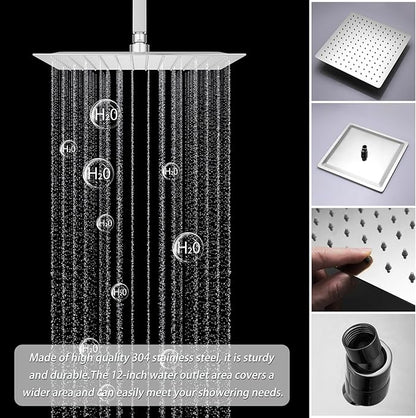 KATAIS Full Body Shower System Chrome Tempreature Display Shower Faucet Set - Image 3