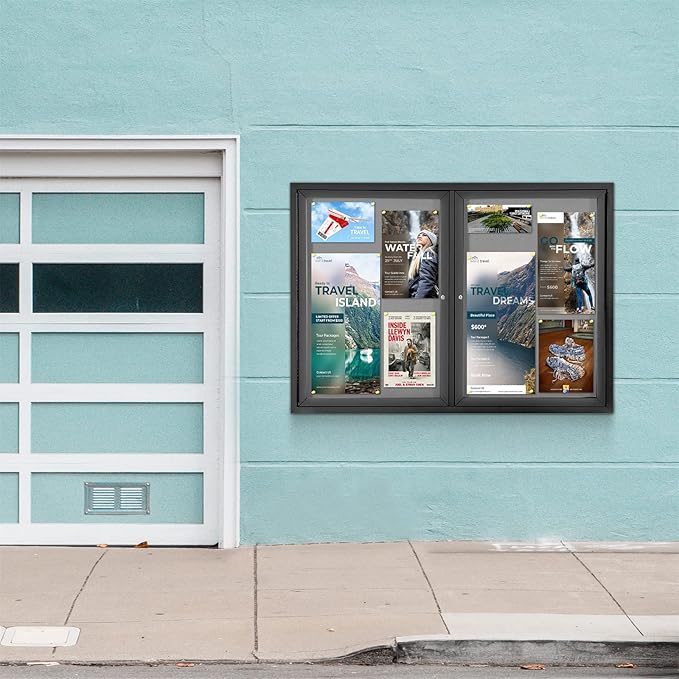 Enclosed Bulletin Board Outdoor Noticeboard - Image 7