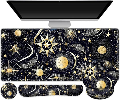 Gaming Mouse Pad, Large Desk Mat, Cute Desk Pad Protector, 4in1 XXL Mousepad + by ToLuLu