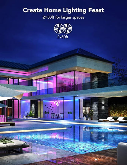 Govee 100ft RGBIC LED Strip Lights, Smart LED Lights - Image 4