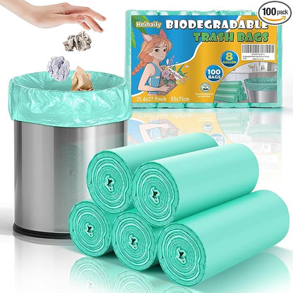 Biodegradable Medium Trash Bags 8 Gallon by heihaily
