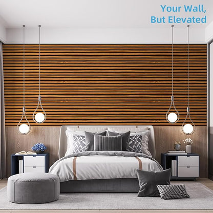 Art3d 4-Piece 94 x 12.6 Inch Acoustic Lightweight Slat Wall Panel - Image 3