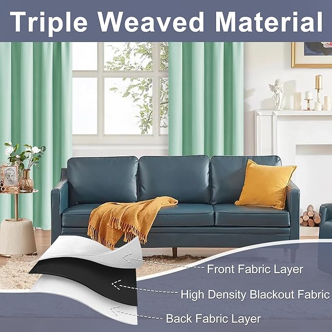 JIUZHEN Blackout Curtains for Bedroom - Image 5