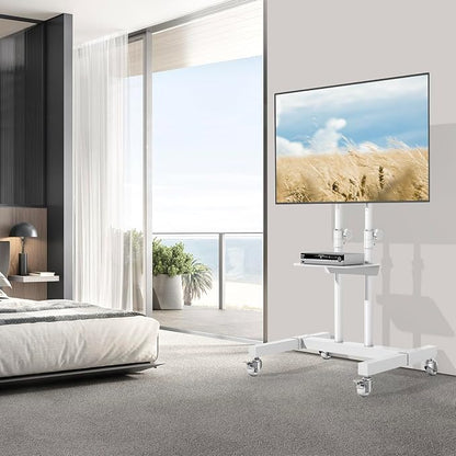 TVON Upgraded Mobile TV Stand on Wheels - Image 2