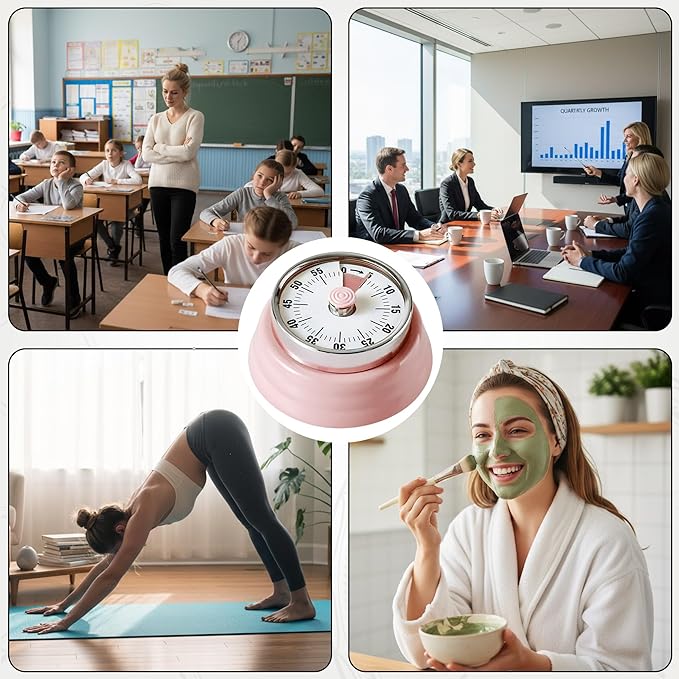 KwonfaiDelil 60-Minute Magnetic Visual Timer, Silent Operation and No Battery - Image 8