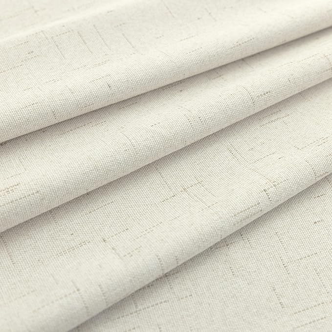 KOUFALL Custom 92 Inch Linen Blackout Curtains Drapes - Image 9