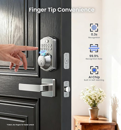 Veise VE012W-L Built-in Wi-Fi Fingerprint Smart Lock - Image 5
