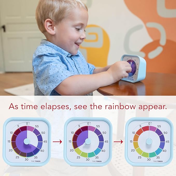 Time Timer MOD - Home Edition - Rainbow Wheel - Individual Sized 60 Minute - Image 4