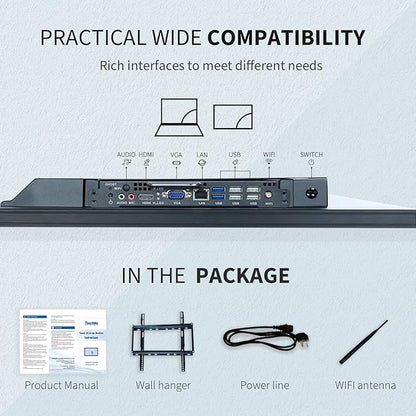 TouchWo 43 inch Interactive Touchscreen Monitor, Smart Board - Image 7