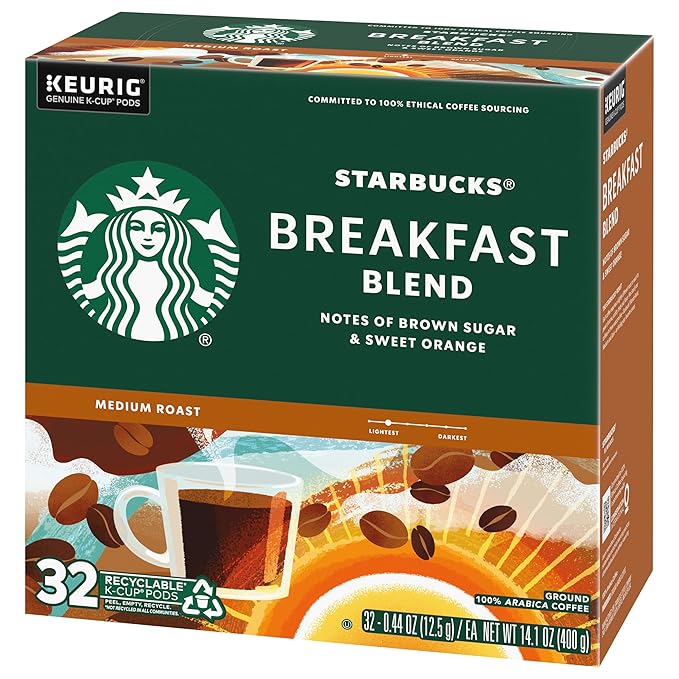 Starbucks Coffee K-Cup Pods, Breakfast Blend, Medium Roast Coffee, Notes of - Image 4