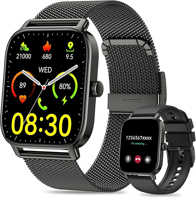 Smart Watch for Men Women Fitness: Waterproof Make Answer Call Running by Unknown