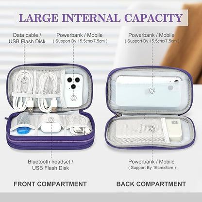 FYY Travel Cable Organizer Pouch Electronic Accessories Carry Case Portable - Image 3
