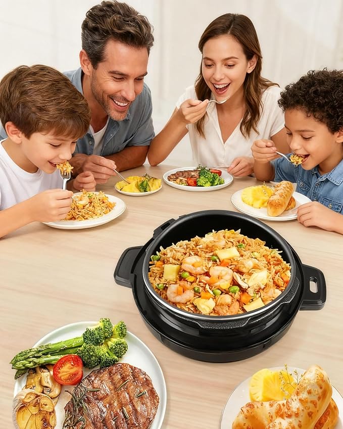 Electric Pressure Cooker, 6 Liters, Slow Stew Pot - Image 6
