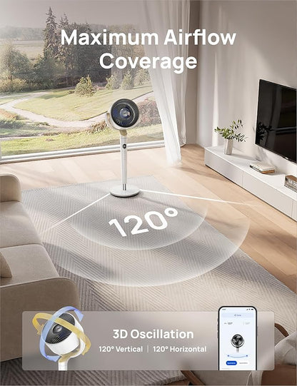 Dreo Smart Fan for Bedroom, 120° +120° Omni-Directional Oscillating Fans - Image 7