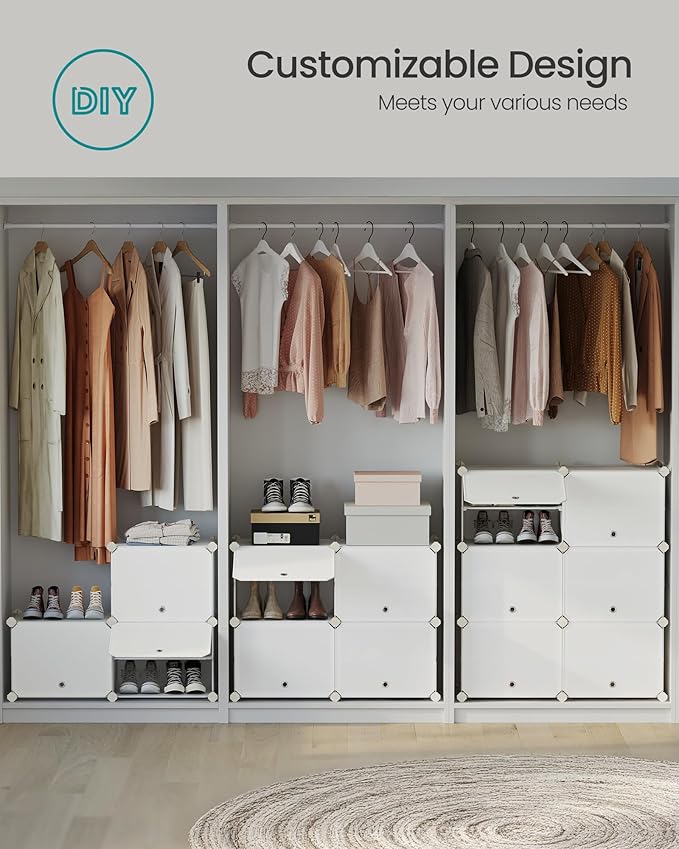 SONGMICS Shoe Rack Organizer, 8-Tier Shoe Storage Cabinet - Image 5