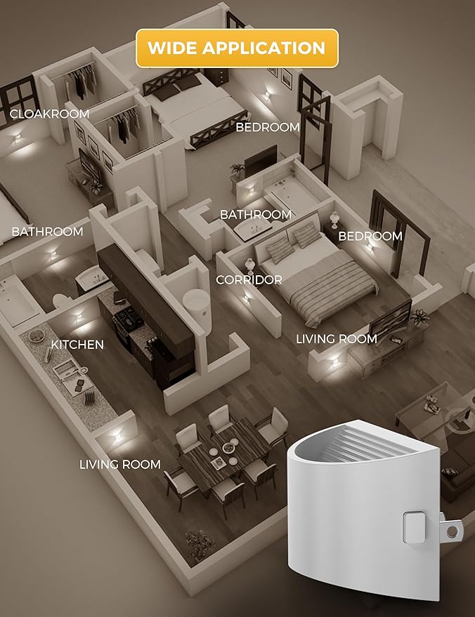 L LOHAS LED Night Lights Plug into Wall, Dimmable Night Light - Image 7