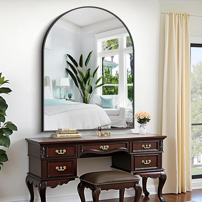 CIRCUMI Arched Wall Mirror, Metal Frame, Large Size - Image 5