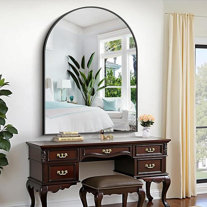 CIRCUMI Arched Wall Mirror, Metal Frame, Large Size - Image 5