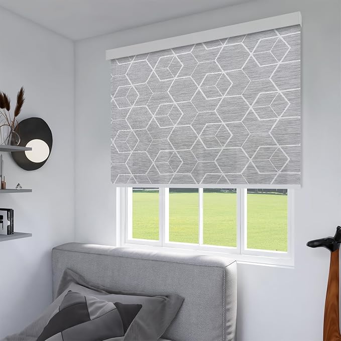 Tipiace Motorized Blinds with Remote Window Roller Shade Wireless Rechargeable - Image 5