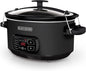BLACK+DECKER 7-Quart Slow Cooker, Chalkboard Exterior, Locking Lid, 3 Heat by BLACKDECKER