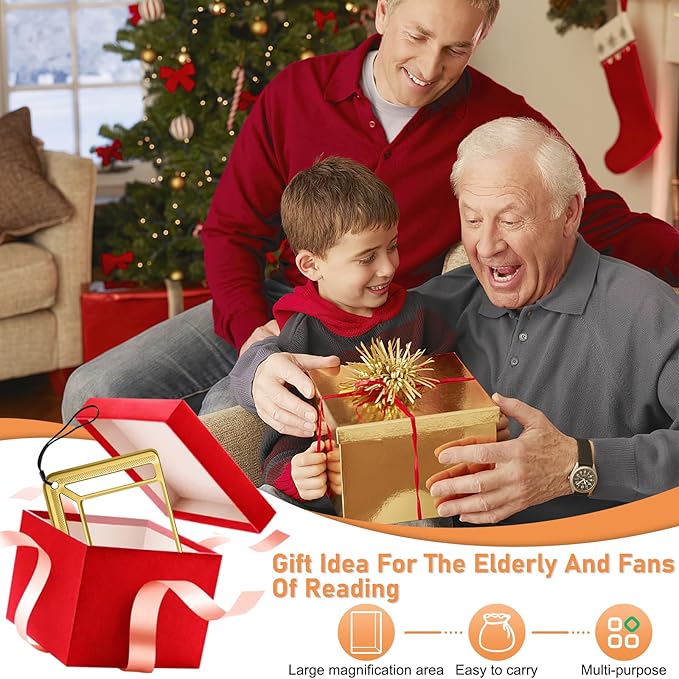 5X Full Page Magnifying Glass for Reading, Lightweight Rectangular Magnifier - Image 7