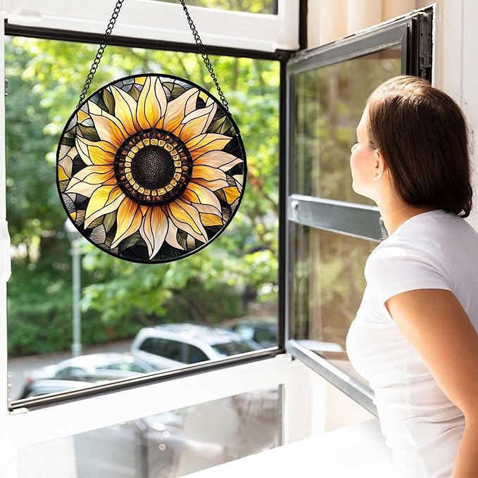 CRISGIF Stained Glass Window Hanging - Image 2