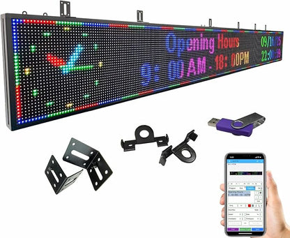 P10 Scrolling LED Sign Programmable Display Digital Bright Open Led Sign by YiAegisyn