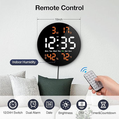 Brauthon Large Digital Clock for Classroom, Digital Classroom Clocks for - Image 2