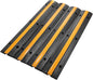 Reliancer 4 Pack 1-Channel Rubber Cable Protector Ramp Traffic Speed Bump by RELIANCER