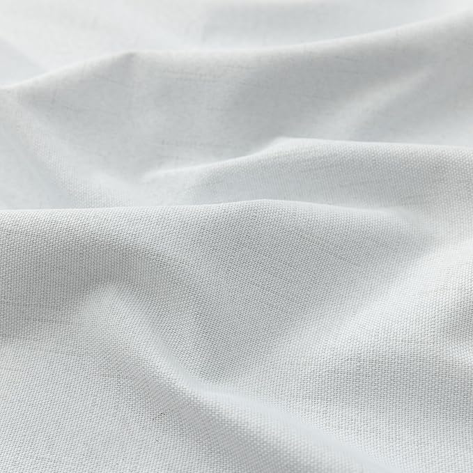 KOUFALL White Blackout Thermal Lined Curtains, 72 Inch Length Back Tab Black - Image 7