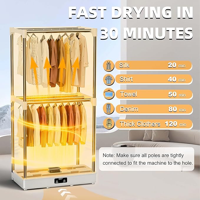 Clothes Dryer, Portable Foldable Drying Machine - Image 5
