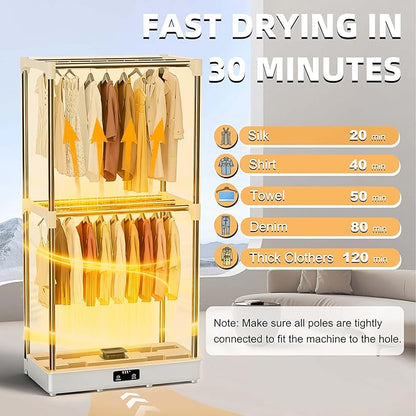 Clothes Dryer, Portable Foldable Drying Machine - Image 5