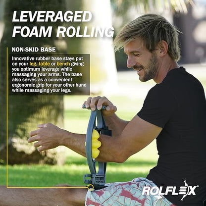 Rolflex Arm & Leg Massager Roller – Muscle Roller to Address Golfer’s Elbow - Image 2