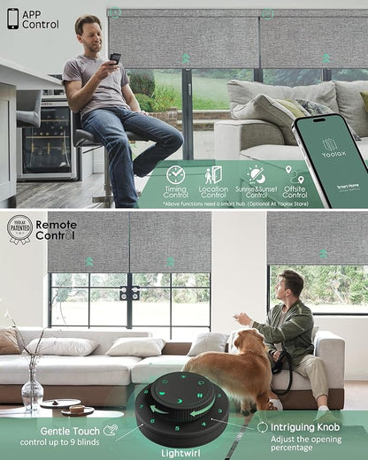 Yoolax Motorized Blinds with Remote, Smart Blinds - Image 3
