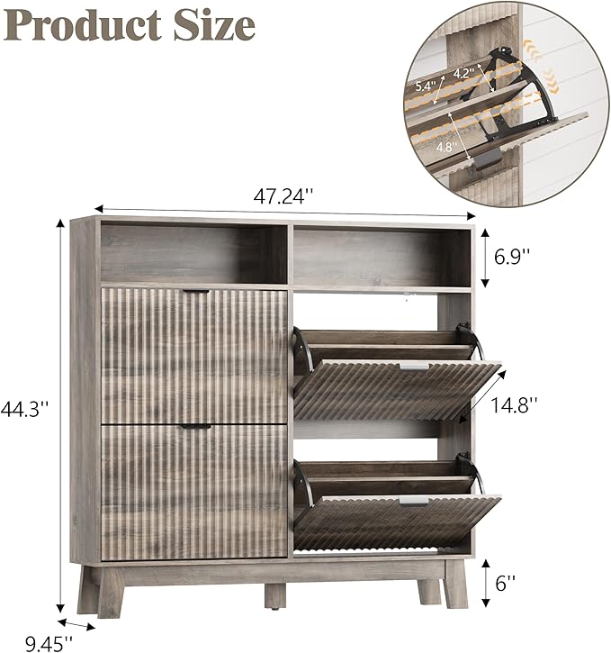 Shoe Cabinet Storage for Entryway - Image 2