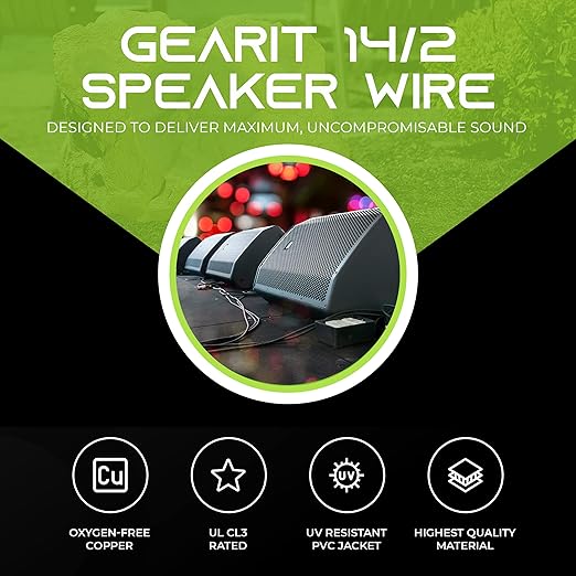 GearIT 14/2 Speaker Wire 14AWG Gauge - Image 3