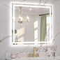 Keonjinn 40" x 36" LED Mirror for Bathroom, Frontlit & Backlit Bathroom Mirror by Keonjinn