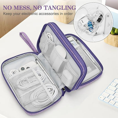 FYY Electronic Organizer, Large Travel Cable Organizer Bag Pouch Electronic - Image 5