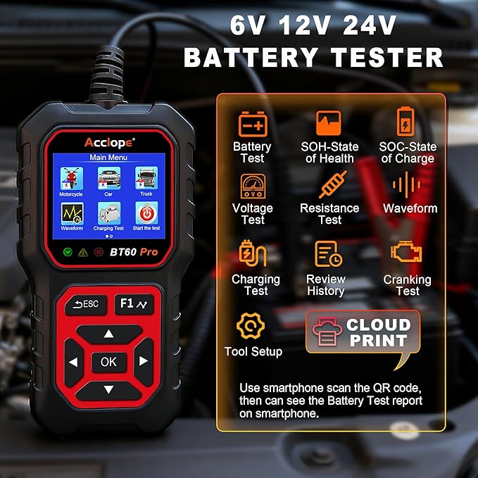 Acclope BT60 Pro Car Battery Tester - Image 5