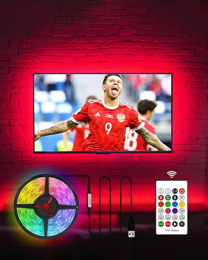 HAMLITE TV Led Backlight 60-65 Inch TV, 15Ft TV Lights Behind Monitor HDTV Work by HAMLITE